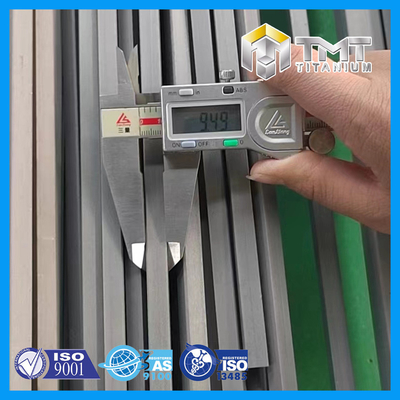 TITANIUM PLATTE VIERKANTE STANG ASTM B348 GR.1/GR.2